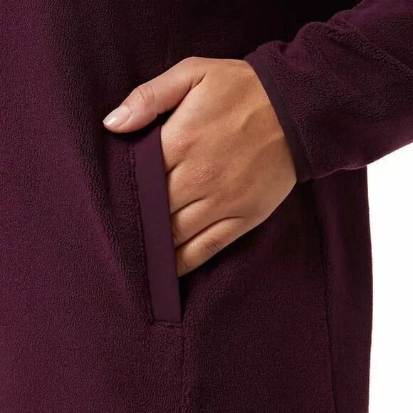 32 Degrees Heat Women's Snap Fleece Pullover, Multicolor & Sizes - Picture 2 of 16